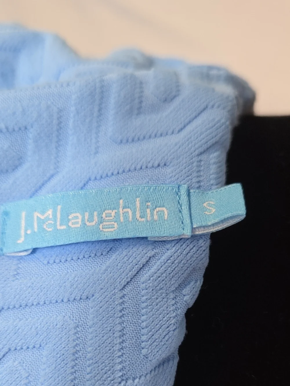 J. McLaughlin Catalina Cloth Light FrenhBlue Fit & Flare Dress Small - Picture 4 of 5